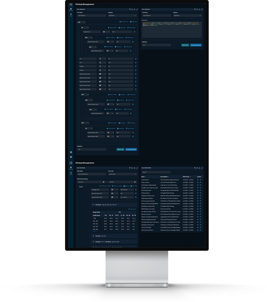 UX and UI design mockups created by Hooper Creative